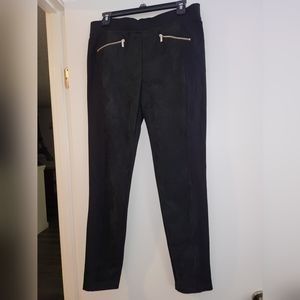 Karl Lagerfeld mixed material legging pants